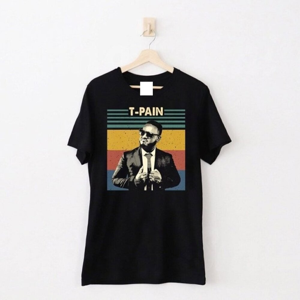 T-Pain Retro Music Concert Gift Shirt For Friends And Family T-Shirt